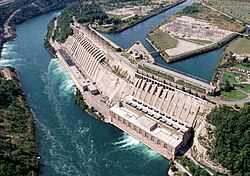 The Sir Adam Beck Hydroelectric Generating Stations are hydroelectric plants located in Niagara Falls.