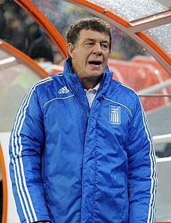 Manager Otto Rehhagel, under whose guidance Greece were crowned European champions in 2004