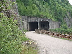The avalanche shelter southwest of Attadale