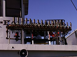 Calliope on the Minne-Ha-Ha, a stern-wheeler on Lake George, New York