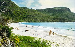 Beach at the Anse de Grande Saline on Saint Barthélemy, French Antilles