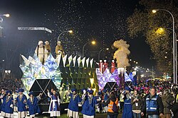 Cavalcade of Magi in Madrid.