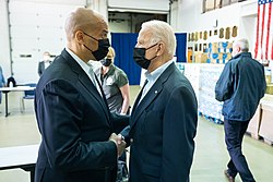 Booker and President Biden, 2021