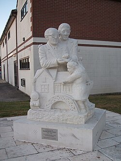 Statue of Frank Foley in Highbridge, Somerset