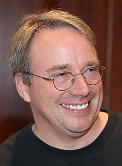 Linus Torvalds, the Finnish software engineer best known for creating the popular open-source kernel Linux.
