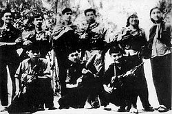 Viet Cong before departing to participate in the Tet Offensive around Saigon-Gia Dinh