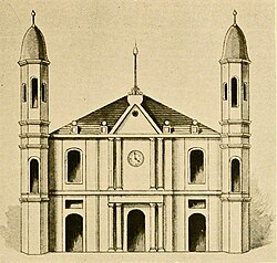 1895 recreation[3] of the Church of St. Louis of 1794, as it looked after it was rebuilt by the Spaniards