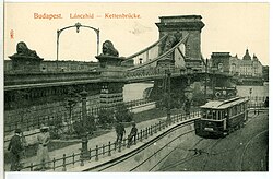 A tram in Budapest in 1908. The city established a network of electric trams in 1894.