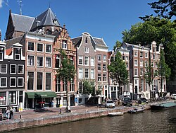 A canal (Gracht) in Amsterdam, Netherlands