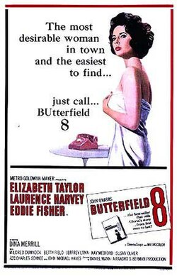 Poster for the film BUtterfield 8