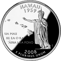 Ua Mau ke Ea o ka ʻĀina i ka Pono, the motto of Hawaii on its state quarter