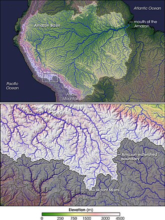 Nevado Mismi, formerly considered to be the source of the Amazon