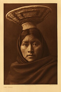 Luzi, a Tohono Oʼodham womanphotograph by Edward Curtis circa 1905