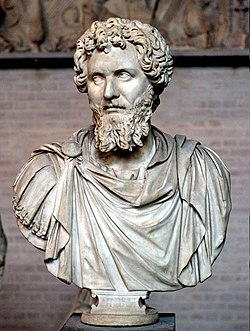 Septimius Severus, the first Roman emperor native to North Africa, born in Leptis Magna, Roman Libya