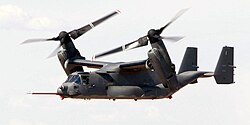 A V-22 during tests in 2003