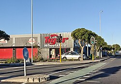 Bike lanes on Tokai Road in Dreyersdal, Cape Town
