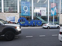 A loading zone outside the airport