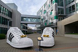 Adidas has its North American headquarters in the Overlook neighborhood.