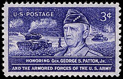 General Patton U.S. commemorative stamp, issued in 1953