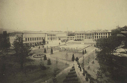 Seokjojeon and its newly-constructed West Wing as the Yi Royal Family Art Museum [ko] (1938)