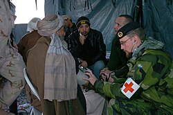 Swedish Army medic in the Mazar-e Sharif region, 2006