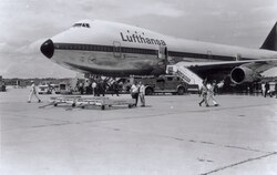 A Lufthansa 747 in Viracopos in 1970