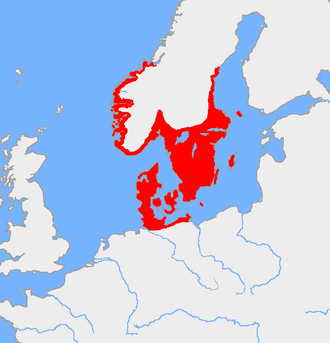Area of the Nordic Bronze Age culture, ca 1200 BC