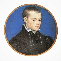 Portrait Miniature of Hans Schwarzwaldt, by Hans Holbein the Younger[8]
