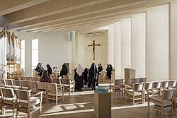 Interior of Stanbrook Abbey Church, Wass, Yorkshire