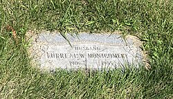 Montgomery's grave at Oak Woods Cemetery