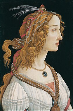 Portrait of a Young Woman (c. 1480–85) (Simonetta Vespucci) by Sandro Botticelli