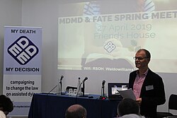 Chair Trevor Moore opening lecture on Faith and Assisted Dying