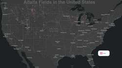 Alfalfa fields in the United States