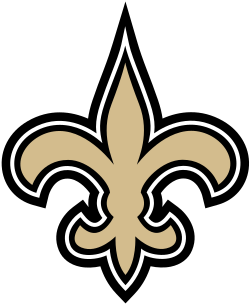 Logo of the New Orleans Saints football team.