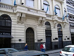 Offices of La Capital on Sarmiento St., Rosario