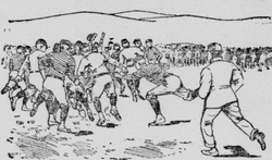 Emmets vs Sarsfields one of the earliest matches in the United States at Golden Gate Park San Francisco in July 1892