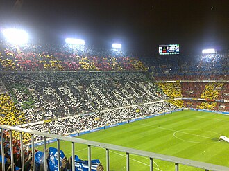 Tifo at Mestalla Stadium