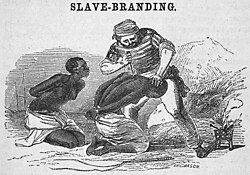 Slave branding, c. 1853