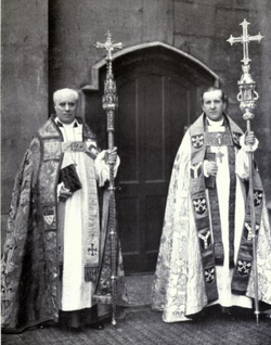 Archbishops of Canterbury and York at the coronation of King George V and Queen Mary in 1911