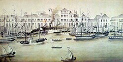 Herrmann Rudolf Wendroth: The port of Rio Grande in 1851.