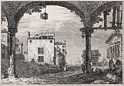 The portico with a lantern, from the series Vedute, c. 1740–1744, etching
