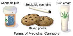 Illustrating various forms of medicinal cannabis