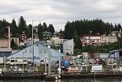 Cordova, built in the early 20th century to support the Kennecott Mines and the Copper River and Northwestern Railway, has been preserved as a fishing community since their closure.