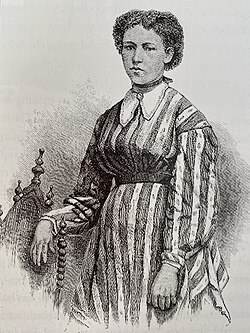 Julie Hayden, a 17-year-old Tennessee schoolteacher who was murdered by the White League in 1874.[2]