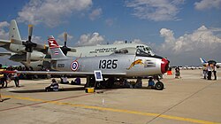 A retired Royal Thai Air Force F-86