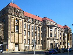 The same building in 2010, following partial rebuilding after World War II