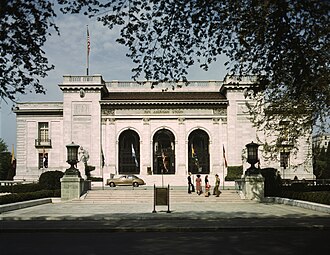 The Pan American Union headquarters building in Washington, D.C. in 1943.