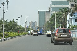 Ring road along the eastern periphery of /Salt Lake Sector-V