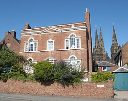 Darwin's House in Lichfield, now a museum dedicated to his life and work