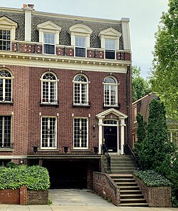 The Frances Perkins House, a U.S. National Historic Landmark since 1991, in Washington, D.C.